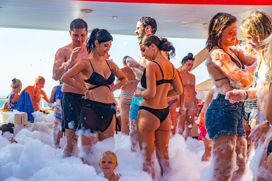 City of Side: Sightseeing Cruise w/ Swim Stops & Foam Party - What to do with time on board: sun terrace strategy and room to spread out