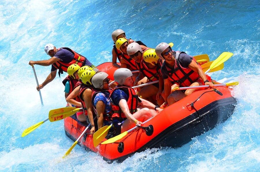 City of Side: Whitewater Rafting with Lunch - Cold-water reality check and the 30-minute swim stop