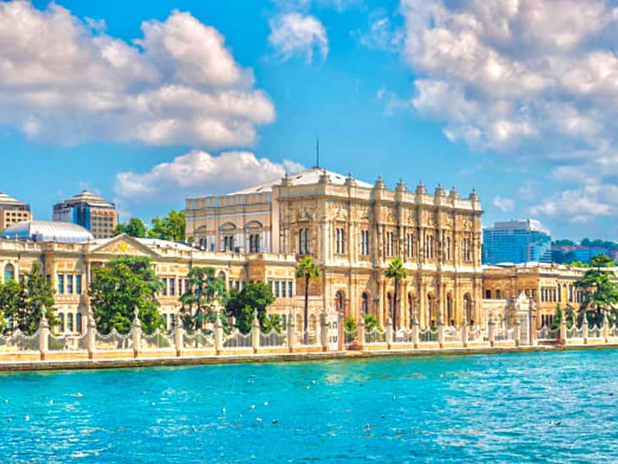 Dolmabahce Palace Ticket & Bosphorus Boat Tour Experience - Palace gardens and Bosphorus sightlines: build in a few calm minutes