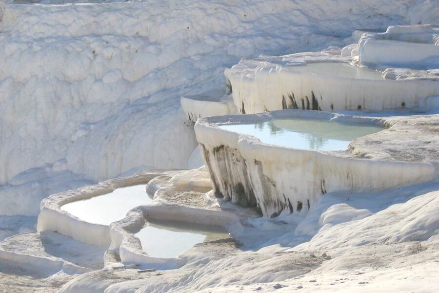 Ephesus and Pamukkale: Day Trip by Plane from Istanbul - Pamukkale hot springs and the cotton-castle travertines