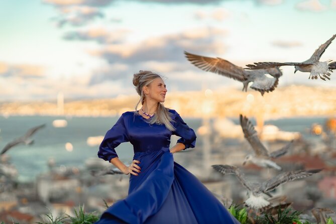 Flying Dress Photography on an Iconic Rooftop in Istanbul - The 1-hour flow: dress movement, “dreamy Lightroom,” and video capture