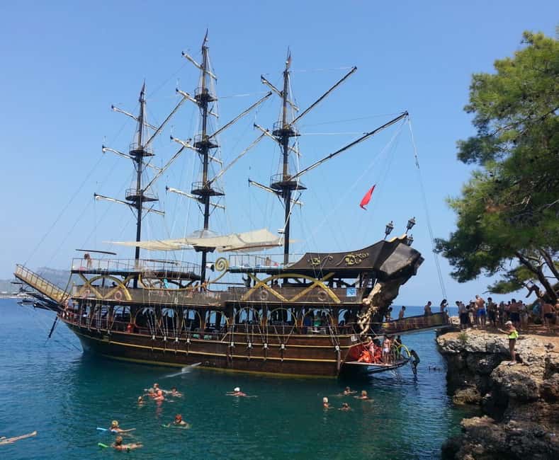 From Antalya: Kemer Pirate Boat Tour with Foam Party & Swim - The pirate-boat vibe, music, and foam party fun