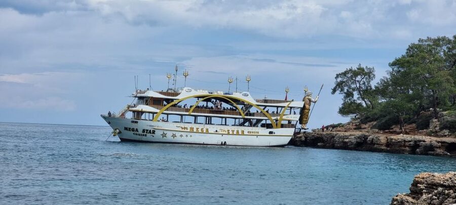 From Antalya: Kemer Pirate Boat Tour with Foam Party & Swim - Alaca Water inlet for snorkeling and calm time