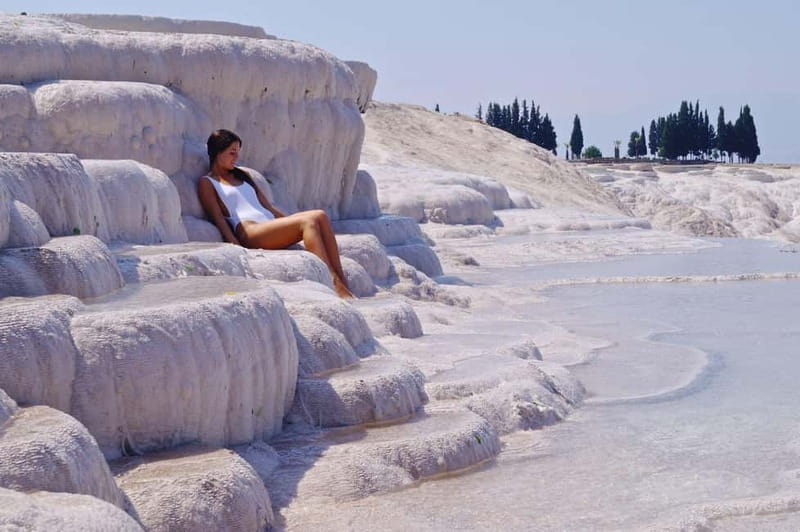 From Antalya or Kemer: Full-Day Pamukkale & Hierapolis Tour - Cleopatra’s Antique Pool: optional swim, optional headaches