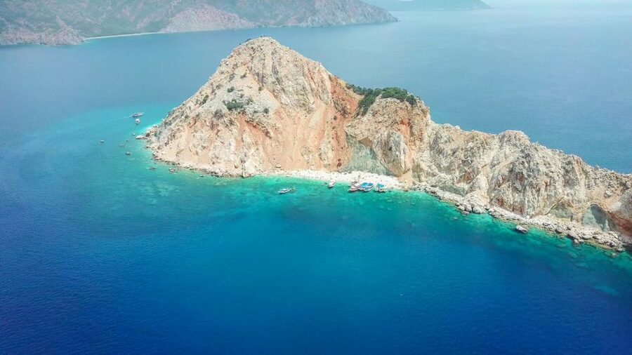 From Antalya or Kemer: Suluada Island Boat Trip with Lunch - Hacivat Bay on the return trip, for rock formations and that final swim