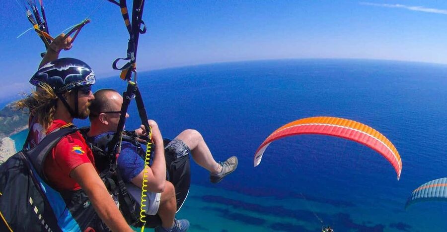 From City of Side: Alanya Tandem Paragliding w/ Beach Visit - How This Tandem Flight Works Over Cleopatra Beach