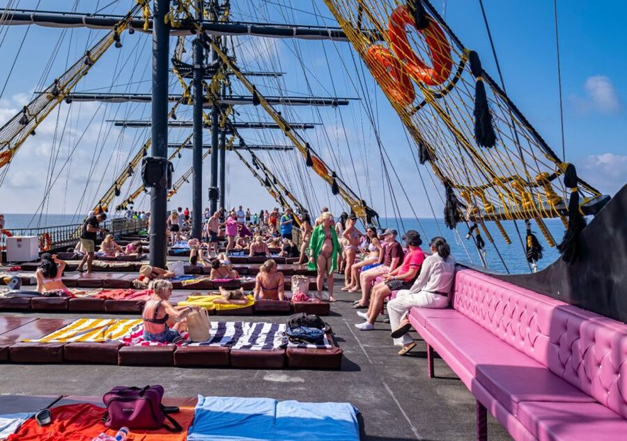 From City of Side and Alanya: Legends and Pirates Yacht Tour - First Swim Break at Alanya Castle and Cleopatra Beach Shores
