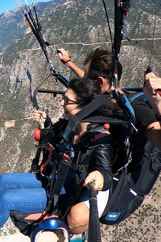 From Fethiye: Oludeniz Paragliding Trip with Transfer - Safety Briefing and Gear Check: harness setup before you launch
