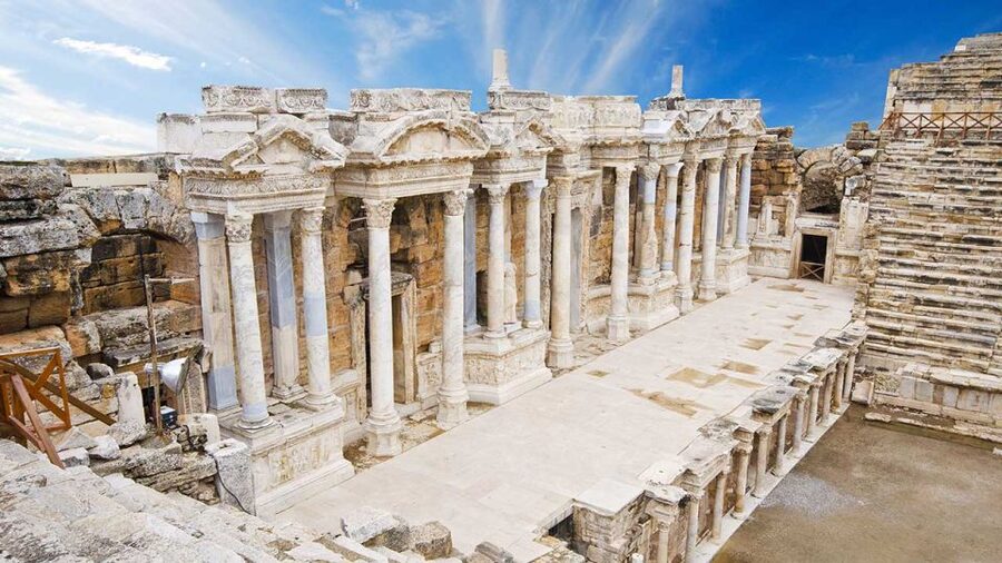 From Izmir: Pamukkale Guided Tour with Lunch - Hierapolis first: a guided walk through the Hellenistic and Roman layers