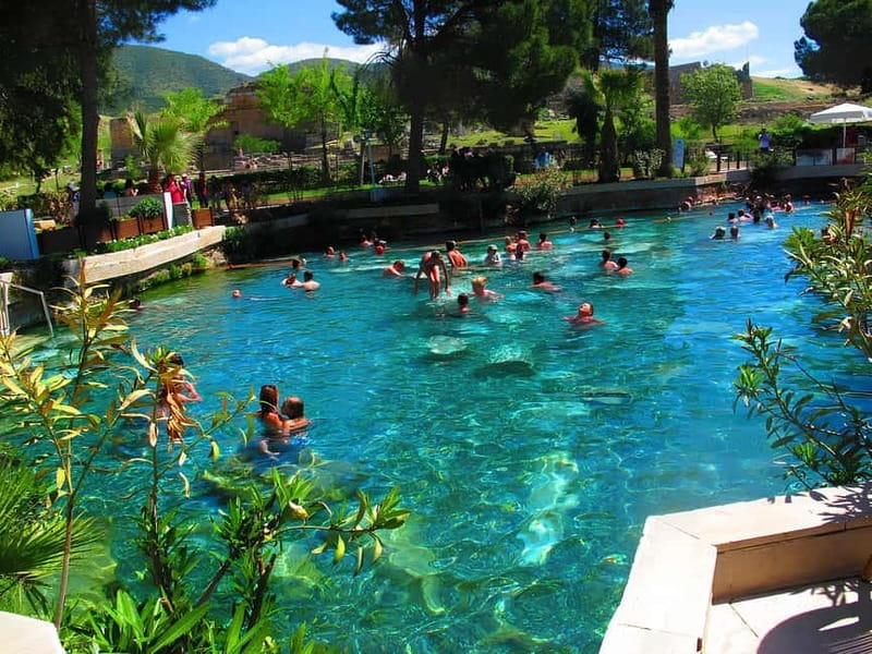 From Izmir: Pamukkale, Hierapolis and Karahayit Day Tour - Pamukkale Travertines, where you can walk on white terraces