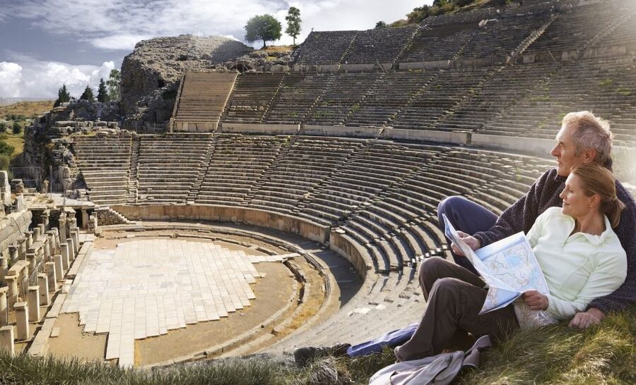 From Kusadasi Cruises: Ephesus Private Guided Tour - Ephesus ruins: Great Theater, Marble Street, and Celsus