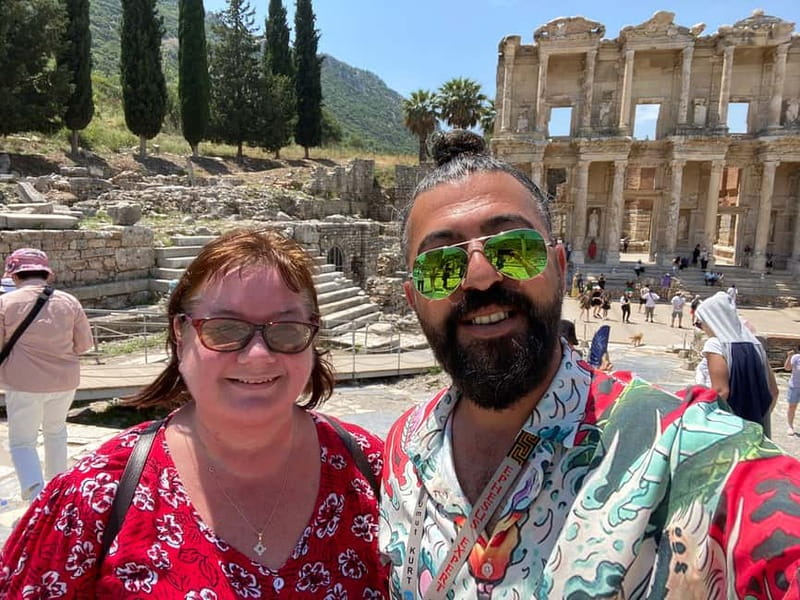 From Kusadasi: Ephesus Highlights Tour for Cruise Customers - Great Theater sound check and the Odeon like a Roman