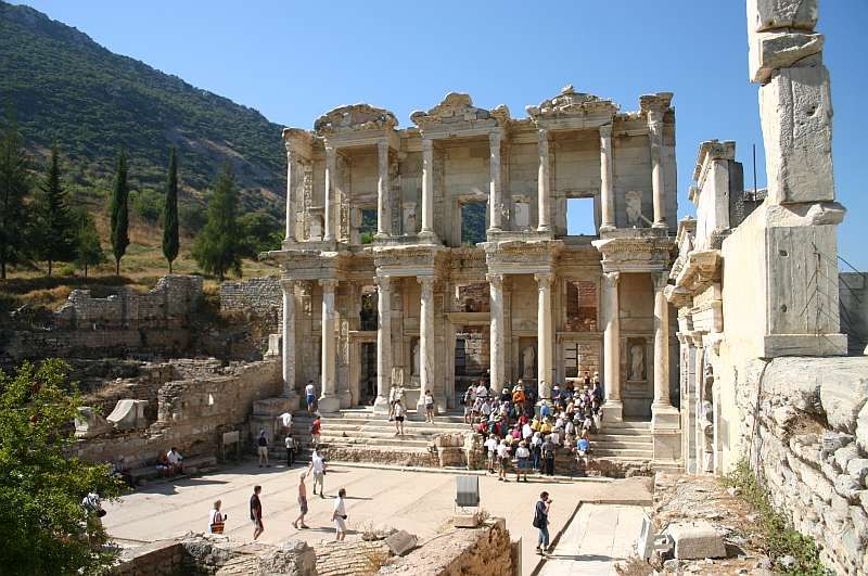 From Kusadasi or Izmir: Ephesus Private Tour - Ephesus ruins with your guide: Odeon, marble slabs, and Roman art
