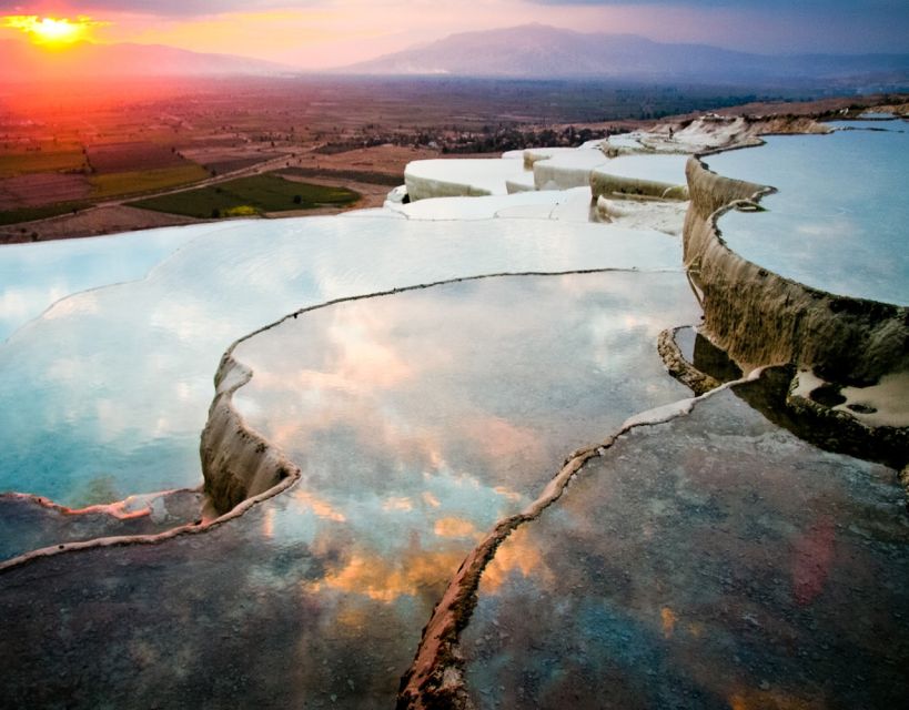 From Marmaris: Pamukkale Evening Tour with Transfer & Dinner - Hierapolis Ruins in the Evening: Amphitheater, Necropolis, and Roman Baths
