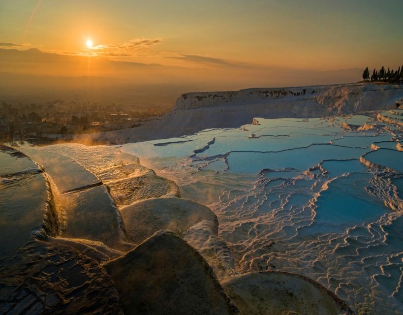 From Marmaris: Pamukkale Evening Tour with Transfer & Dinner - Stone Workshop, Onyx Factory, and Vineyard Stops: Cultural Stops With a Shopping Edge