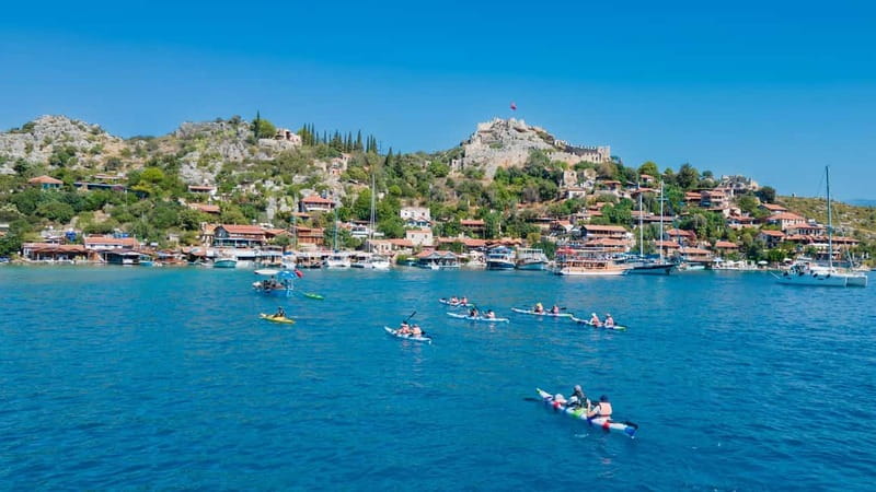 From Ucagiz: Kekova Sea Guided Kayaking Tour - Leaving Ucagiz at 9:30, then paddling the coast to Tersane Bay