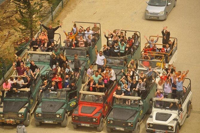 Full-Day Fun Jeep Safari:Through Waterfalls Villages Green Canyon - Green Canyon and Manavgat Dam, Green Lake Boat Trip, and Tea Lady Views
