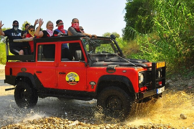 Full-Day Fun Jeep Safari:Through Waterfalls Villages Green Canyon - Manavgat Mosque and Hatipler Stop, Built-In Breaks Included