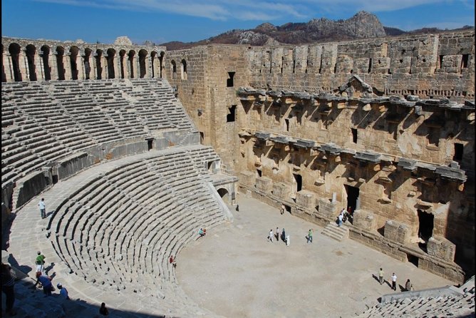 Full-Day Tour of Kursunlu Waterfalls, Aspendos, and Ancient Ruins of Side From Alanya - Kurşunlu Waterfalls: the pine forest walk and the step-down views