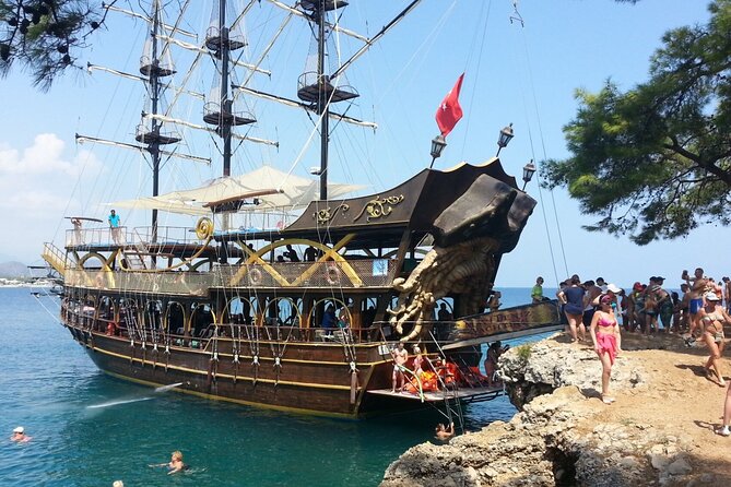 GONSTER : Luxury Pirate Boat Trip Lunch & Soft Drinks & Transfer - A Pirate Ship Day from Antalya to Kemer: What You’re Really Buying