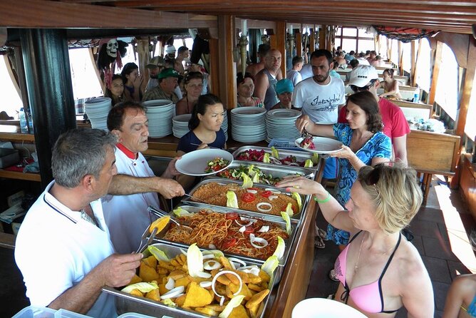 GONSTER : Luxury Pirate Boat Trip Lunch & Soft Drinks & Transfer - Phaselis Bay: Picture-Straight Coastline and a Comfortable Swim Break