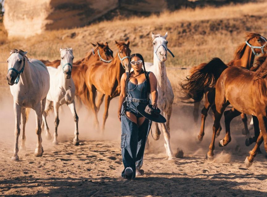 Goreme: Cappadocia Horse Riding Tour with Transfers - At the ranch: helmets, instructions, and calm horse handling