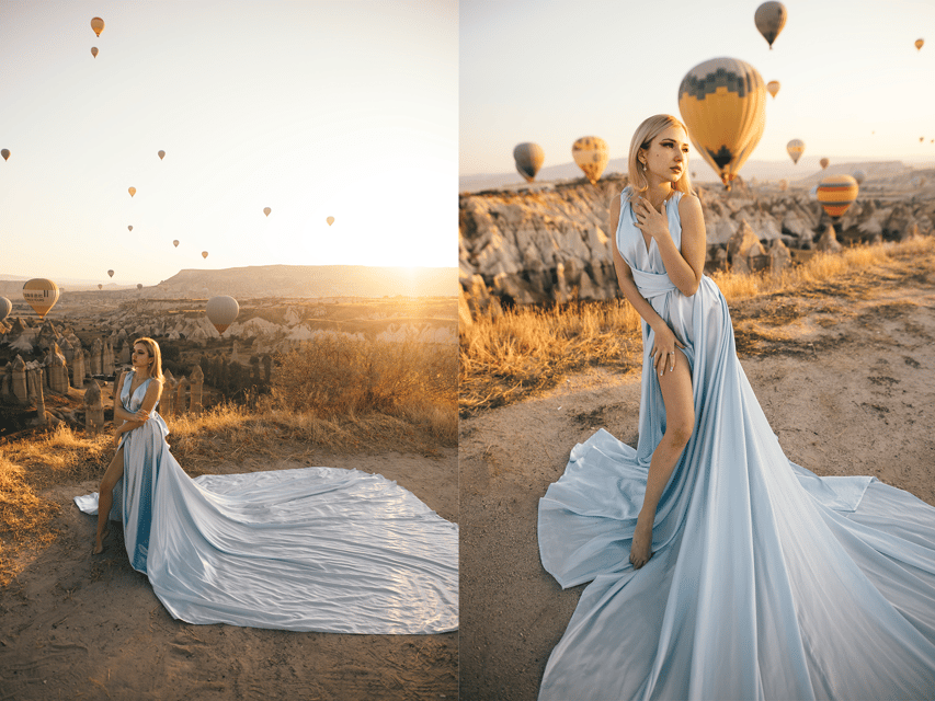 Göreme: Cappadocia Satin Flying Dress Rental - Choosing Your Dress in Göreme, With Real-World Photo Thinking