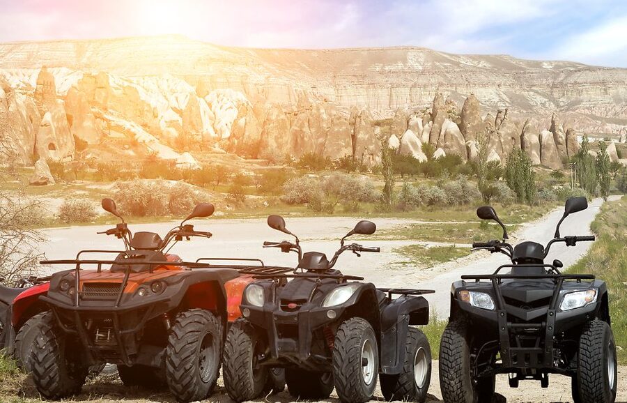 Göreme: Quad Safari through the Sword, Love & Rose Valleys - Riding Through Rose Valley’s Volcanic Formations