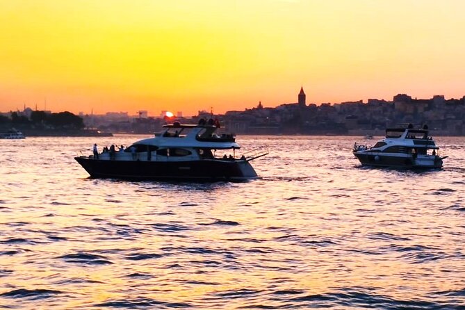 Guided Bosphorus Sunset Cruise on Luxurious Yacht - Small Group Cruise - The 15 July Martyrs Bridge, Ortaköy to Beylerbeyi, in Late-Day Light