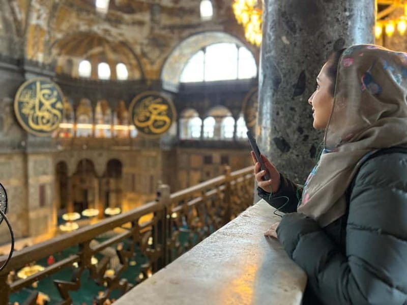 Hagia Sophia Skip-the-Line Ticket & Blue Mosque Audio Guide - Entering Hagia Sophia: where you go, what you can access