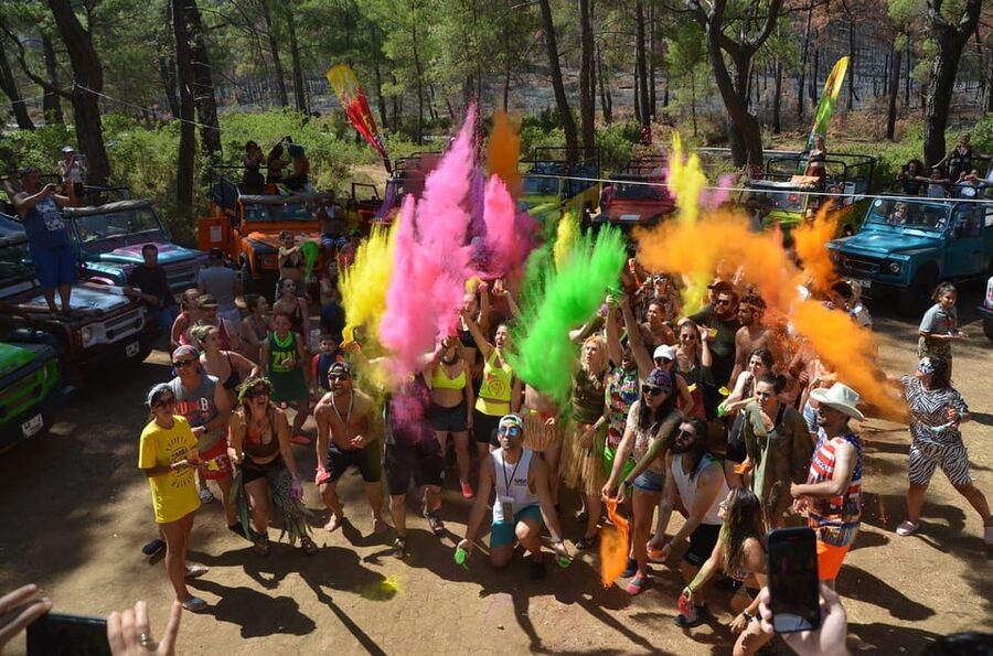 Icmeler Jeep Safari, Lunch, Water Fight, Colour & Foam Party - Lunch in a local village: what’s included and what tastes like home