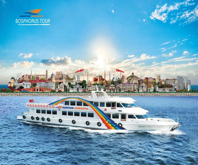 Istanbul: Bosphorus Cruise from Europe or Asia & Audio Guide - Dolmabahçe Palace and the shoreline you recognize immediately