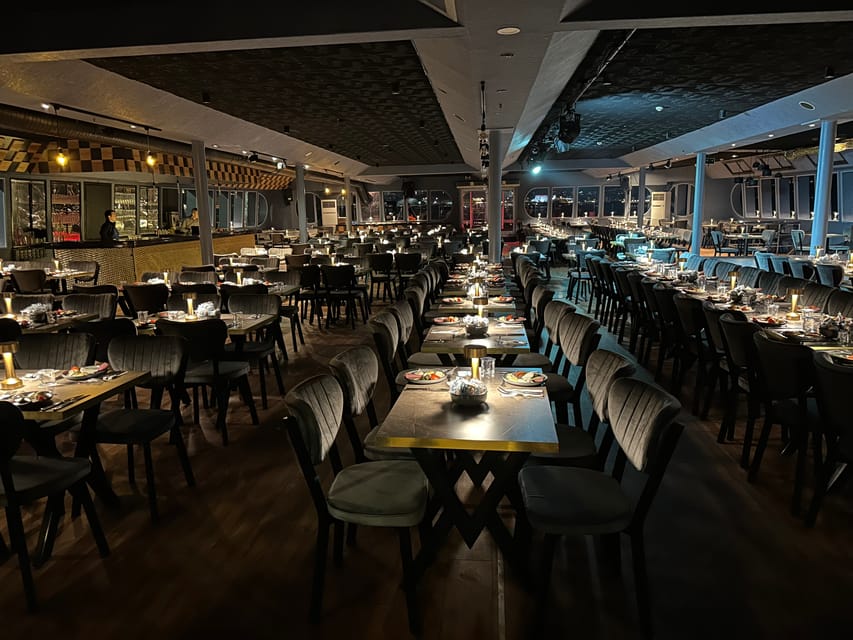 Istanbul: Bosphorus Cruise with Dinner Show - The Istanbul route at night, stop by stop