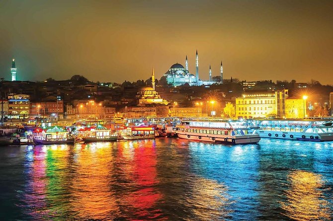 Istanbul Bosphorus Dinner Cruise and Turkish Night Show with DJ - Quick sight stops: what 10 minutes at each landmark gives you