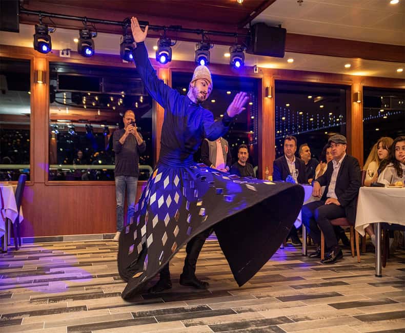 Istanbul Bosphorus Dinner Cruise & Dance Shows Tour - What dinner feels like on this boat: hot food and real table comfort