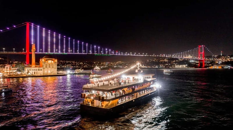 Istanbul: Bosphorus Dinner Cruise with Turkish Night Show - Dolmabahçe Palace to the bridges: what you’ll actually see