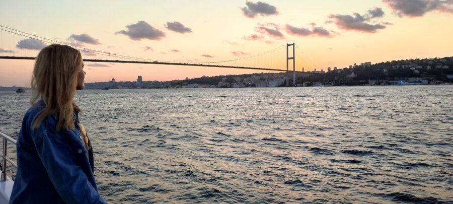 Istanbul: Bosphorus Sunset Cruise on Yacht with Live Guide - The itinerary beyond the palaces: Topkapi, Galata Bridge, Galata Tower, and Galataport views