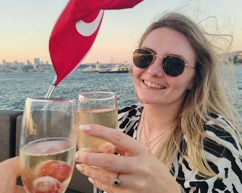 Istanbul: Bosphorus Sunset or Night Yacht Cruise & Transfers - Topkapi to Galata Bridge, plus Galataport for the modern edge