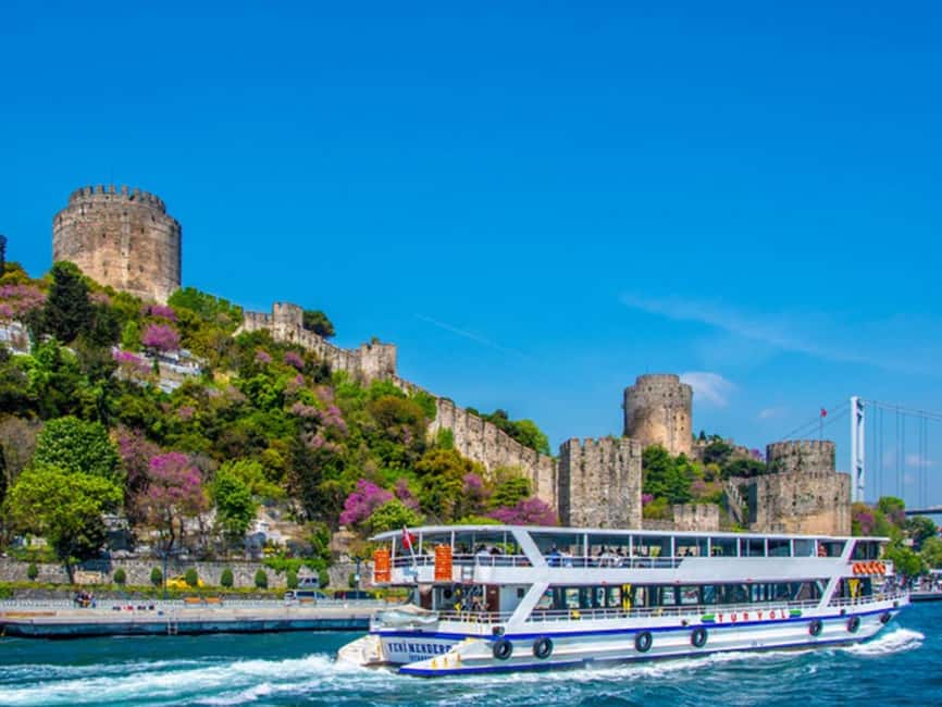 Istanbul: Bosphorus Yacht Cruise with Golden Horn View - The route you will see: bridges, palaces nearby, and Rumeli Hisarı