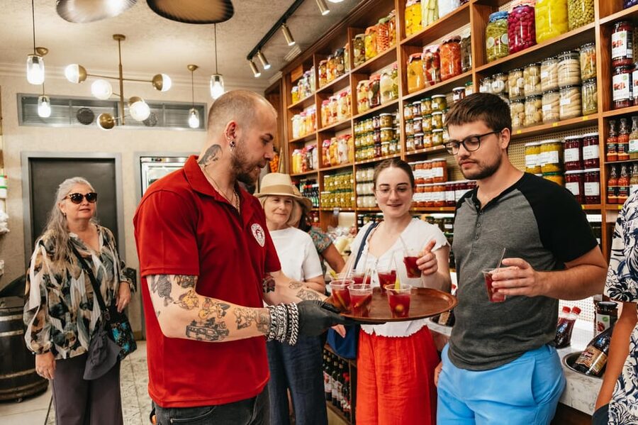 Istanbul: European and Asian Side Guided Foodie Walking Tour - Kadıköy market and Çarşı: snacks, dolma, tantuni, kokoreç