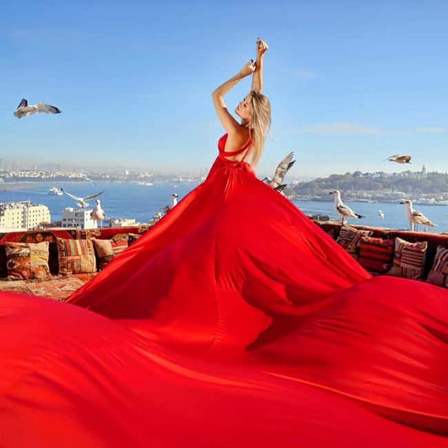 Istanbul: Flying Dress Photoshoot at Rooftop Terrace - Unlimited photos: why it’s worth paying for