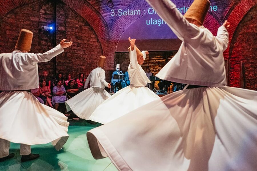 Istanbul: Hodjapasha Whirling Dervishes Show & Exhibition - Complimentary drinks, booklet guidance, and small comforts