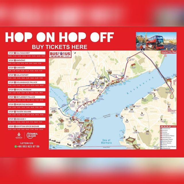 Istanbul Hop On Hop Off Bus24 Hours Ticket - Practical tips for making your day feel easy