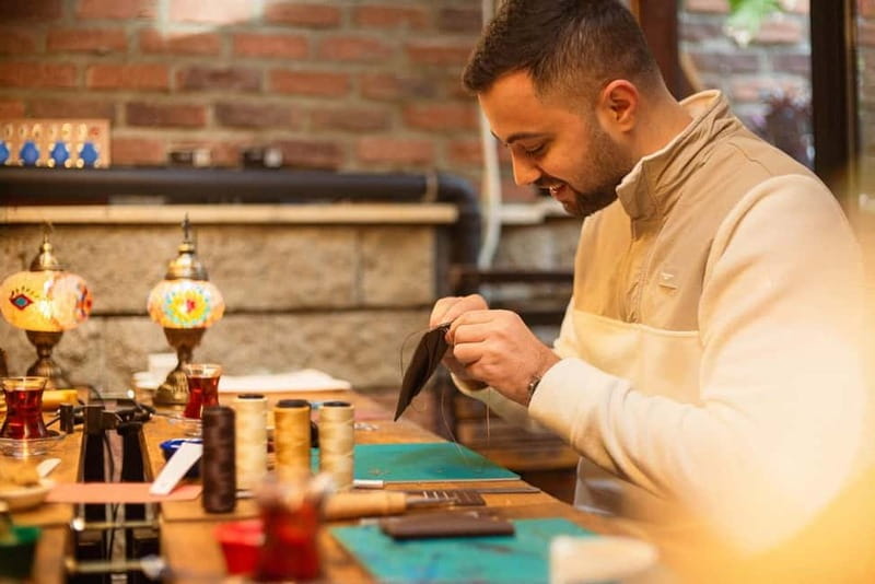 Istanbul: Leather Crafting Workshop with Snacks and Drinks - The Take-Home Wallet and the Certificate You Get With It