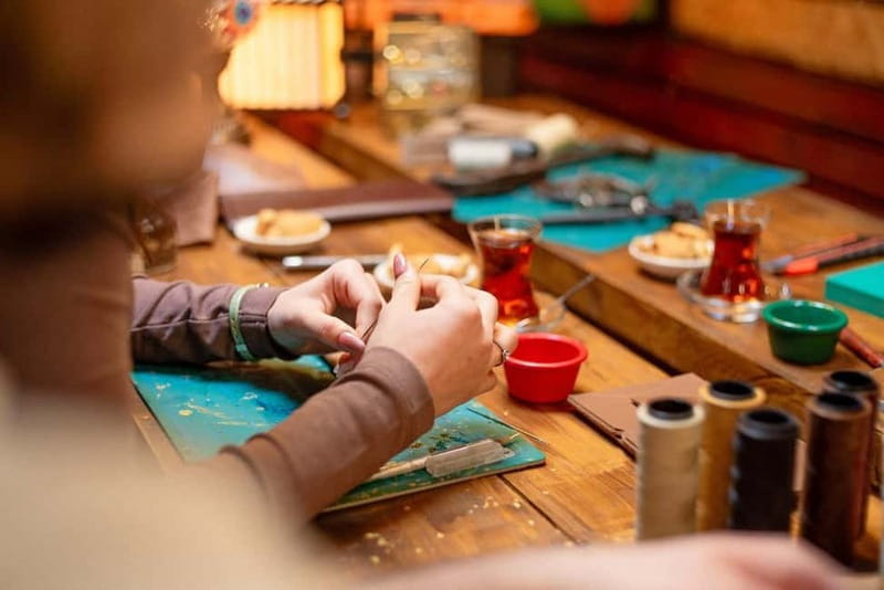 Istanbul: Leather Crafting Workshop with Snacks and Drinks - Meeting Point: Finding the Workshop Entrance With the Merhaba Sign