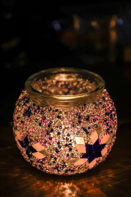Istanbul: Mosaic Candle Holder Workshop in Old Town - Included in the Price: Candle, Tea, Materials, and Packing