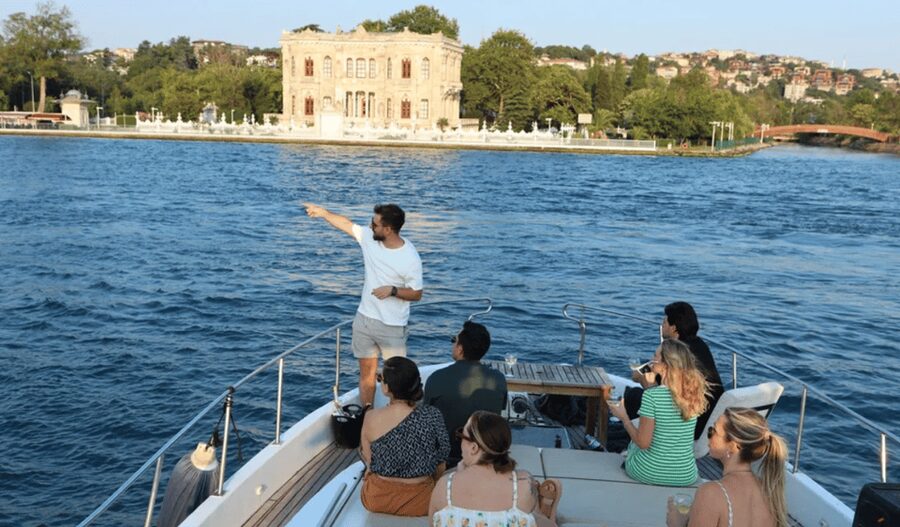 Istanbul: Small Group Yacht Tour with Unlimited Wine - Hagia Sophia at sunset: the angle you can’t get on land