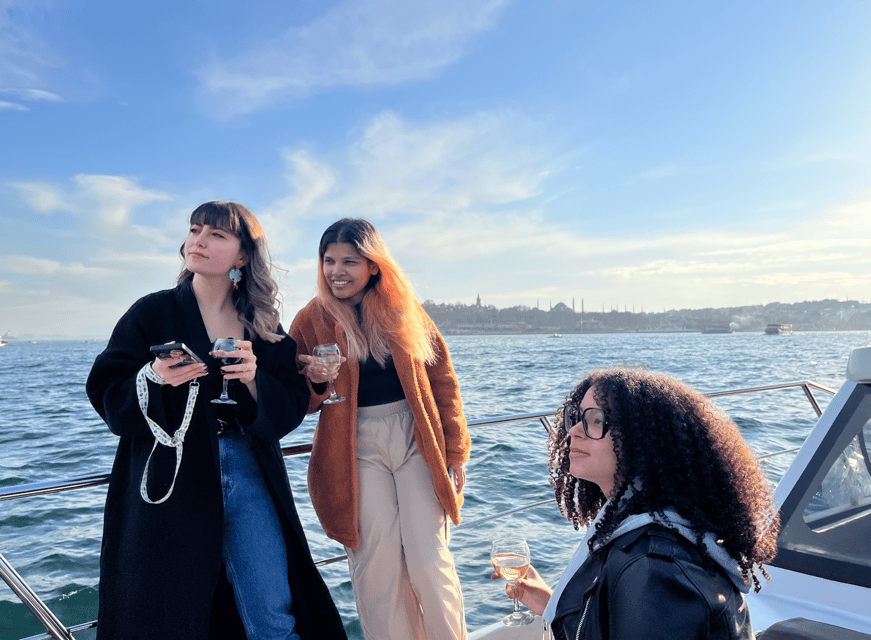 Istanbul: Small Group Yacht Tour with Unlimited Wine - Crossing toward the Asian side and seeing Maiden’s Tower from water