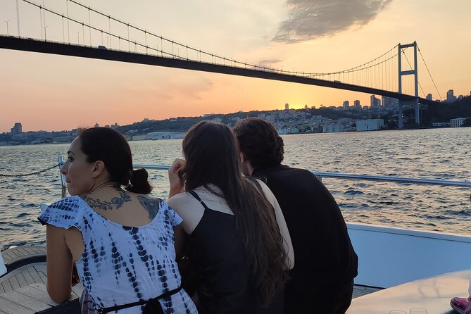 Istanbul Sunset Cruise on Luxury Yacht - Guided Group Cruise - Bosphorus Bridge, Kuruçeşme, and Bebek: the skyline you can only see at speed