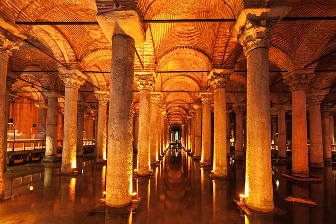 Istanbul Tourist Pass: Skip-the-Line Entry to 100+Activities - Basilica Cistern and Dolmabahce Palace: underground calm and Ottoman drama